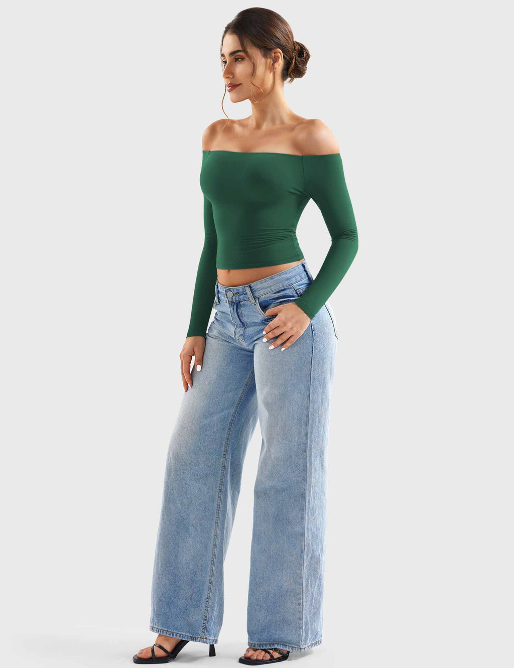 Monathic Luzlie Off-Shoulder Blouse with Elegant Style