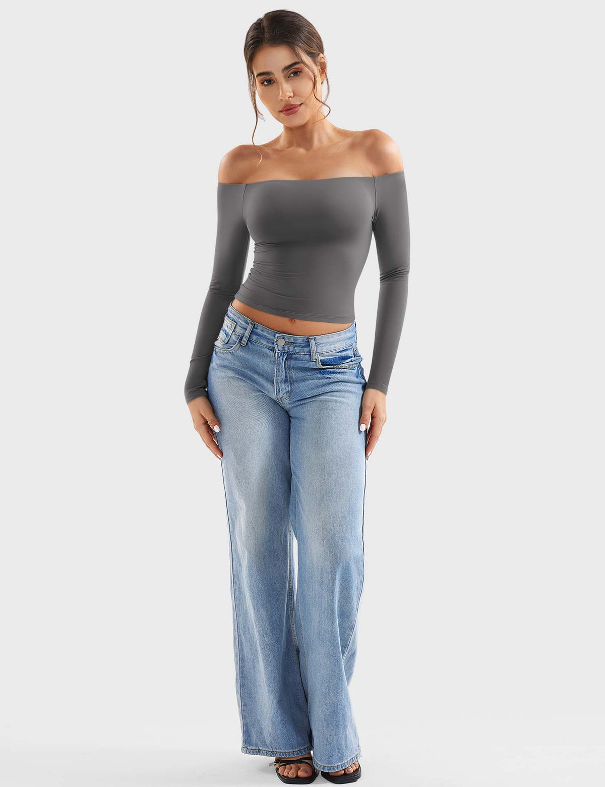 Monathic Luzlie Off-Shoulder Blouse with Elegant Style