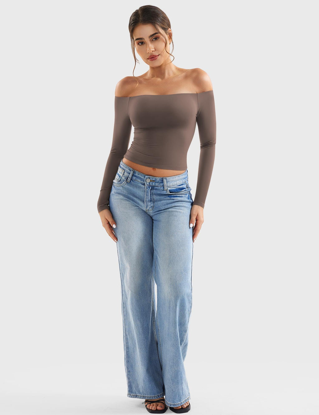 Monathic Luzlie Off-Shoulder Blouse with Elegant Style
