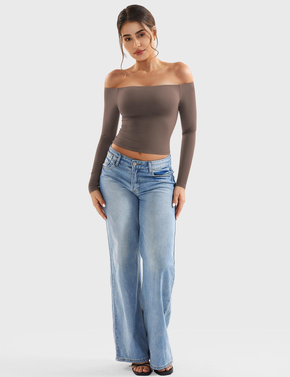 Monathic Luzlie Off-Shoulder Blouse with Elegant Style