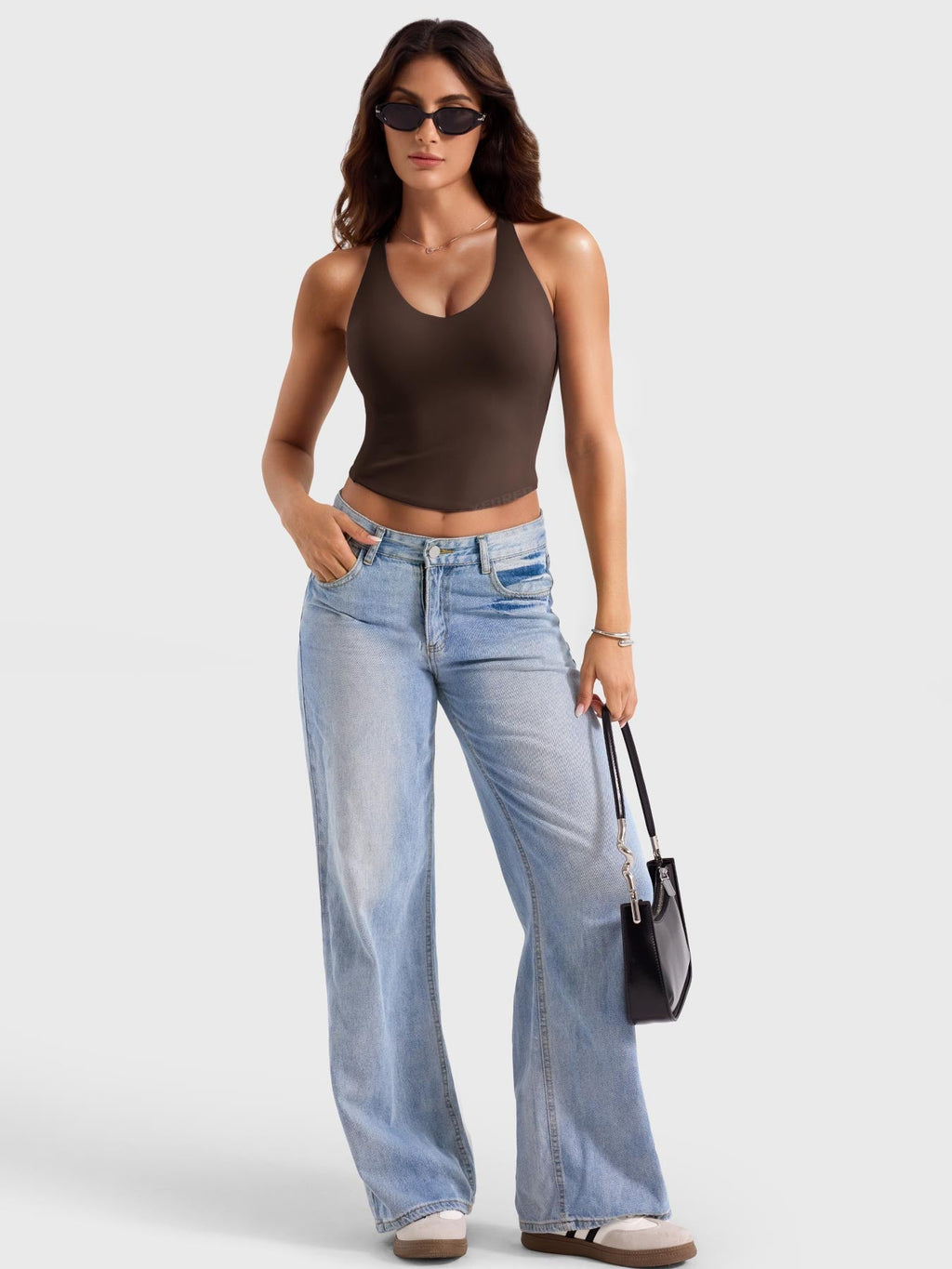 Monathic Ease Backless Tie-Back Active Tank Top