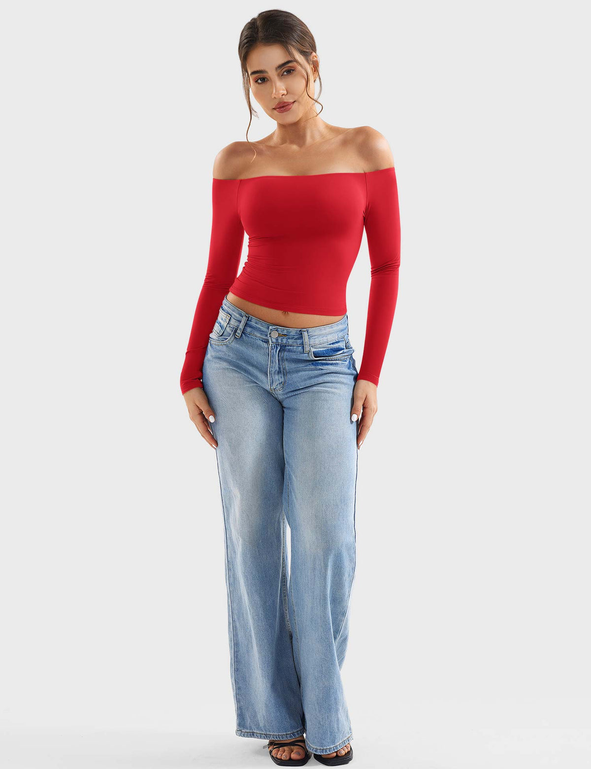 Monathic Luzlie Off-Shoulder Blouse with Elegant Style