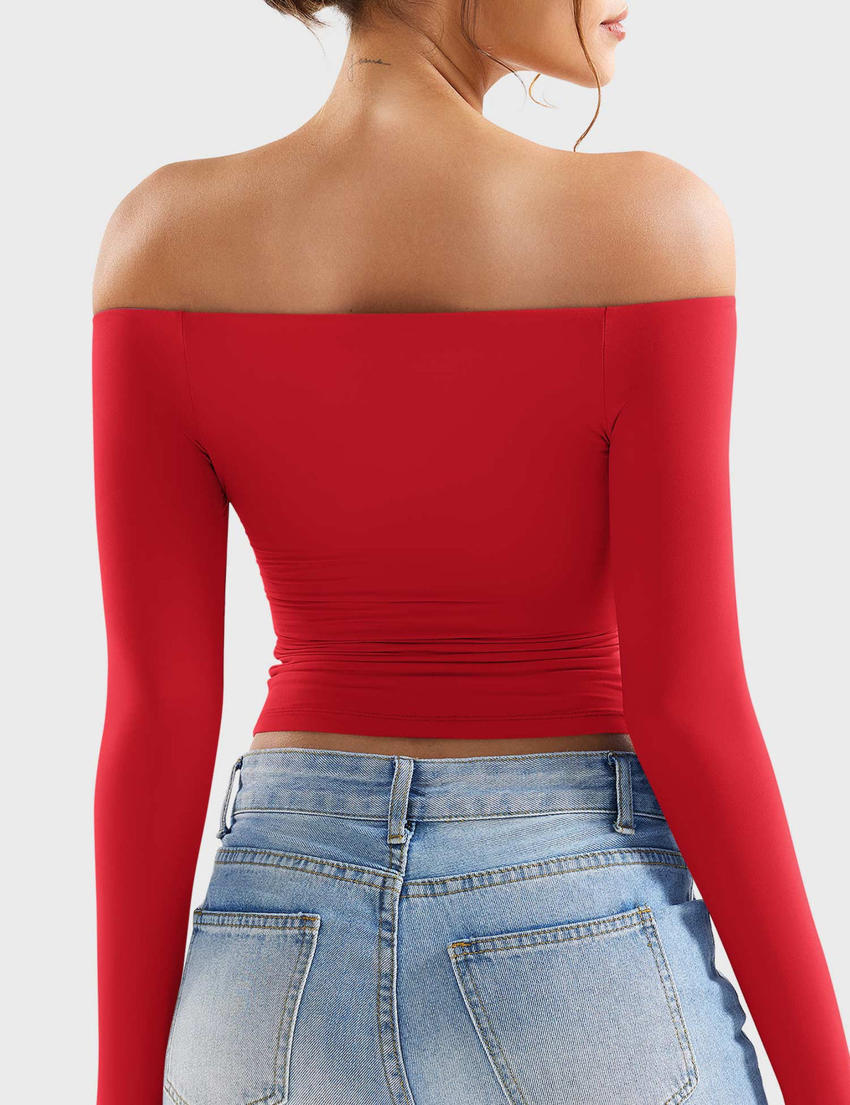 Monathic Luzlie Off-Shoulder Blouse with Elegant Style
