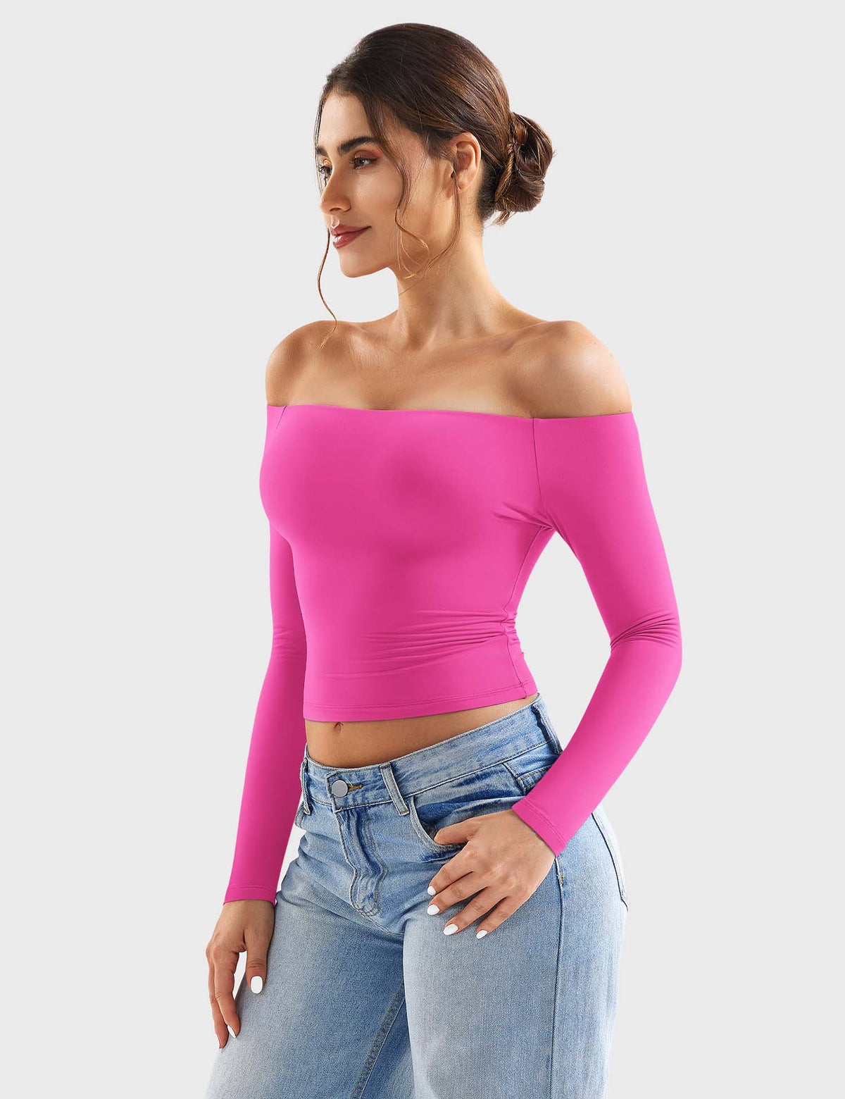 Monathic Luzlie Off-Shoulder Blouse with Elegant Style
