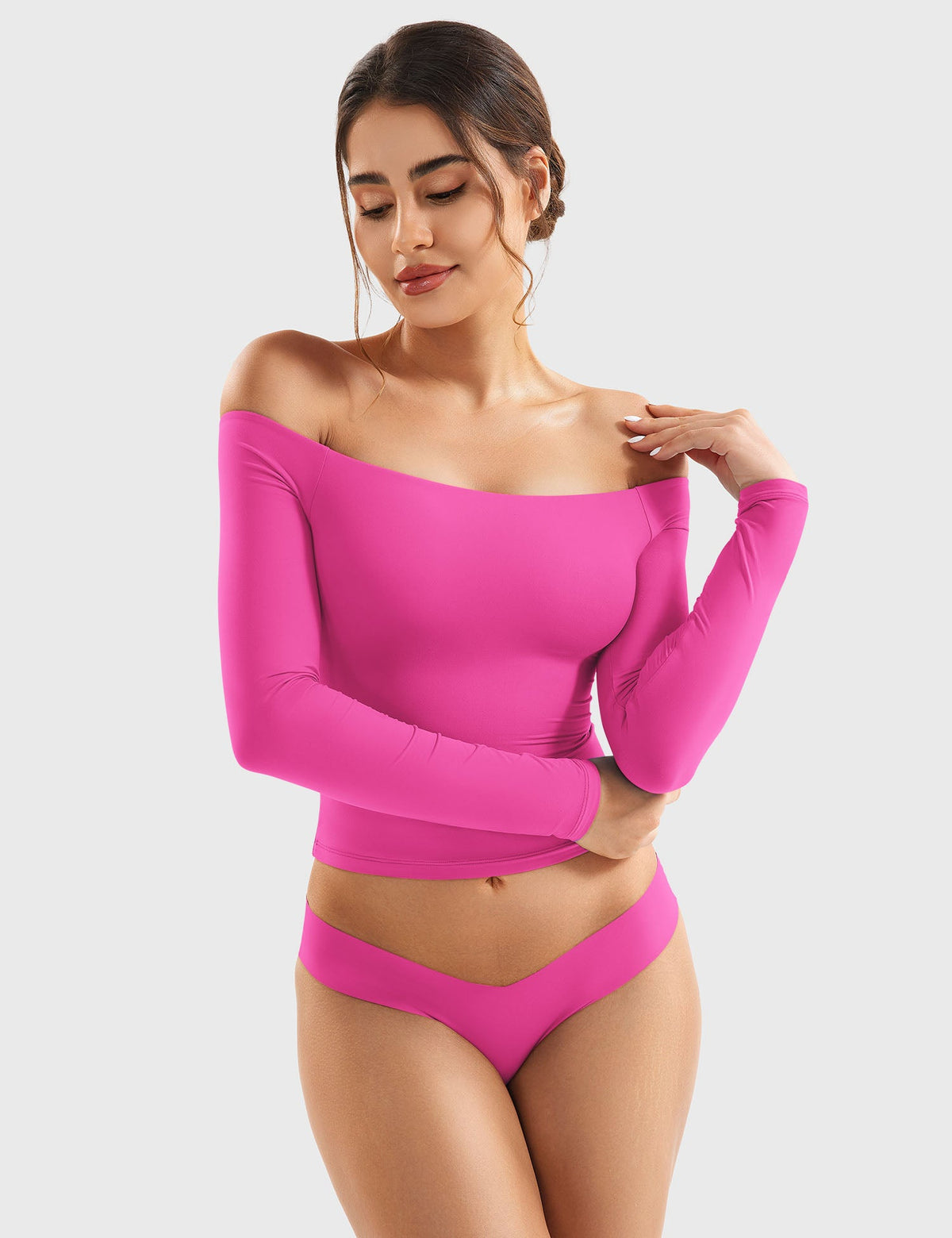 Monathic Luzlie Off-Shoulder Blouse with Elegant Style