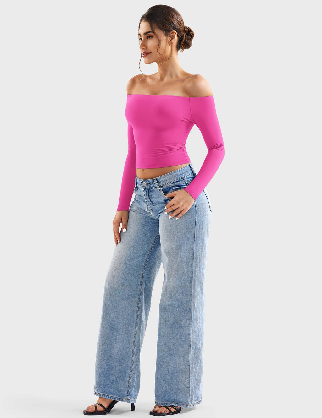 Monathic Luzlie Off-Shoulder Blouse with Elegant Style