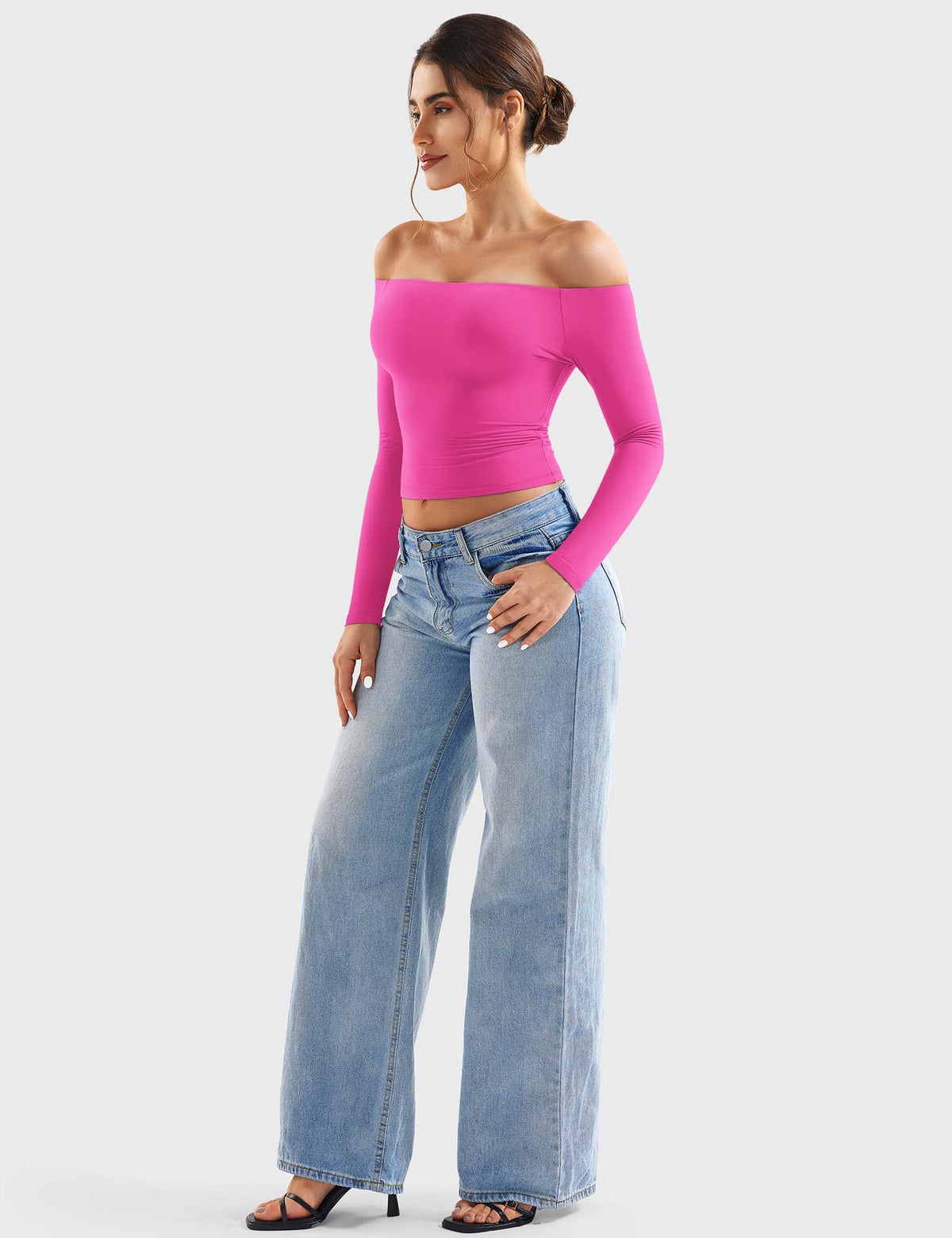 Monathic Luzlie Off-Shoulder Blouse with Elegant Style