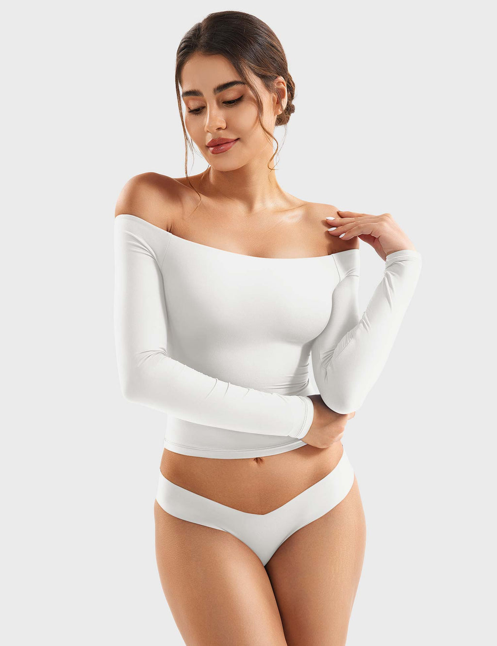 Monathic Luzlie Off-Shoulder Blouse with Elegant Style