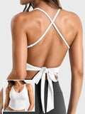 Monathic Ease Backless Tie-Back Active Tank Top
