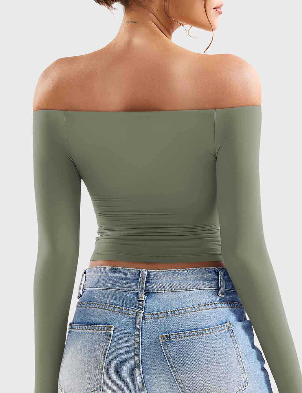 Monathic Luzlie Off-Shoulder Blouse with Elegant Style