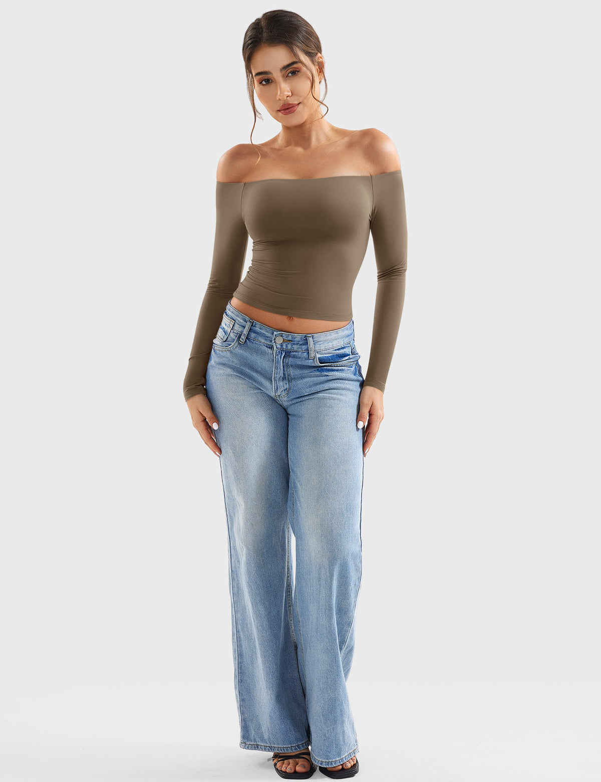 Monathic Luzlie Off-Shoulder Blouse with Elegant Style