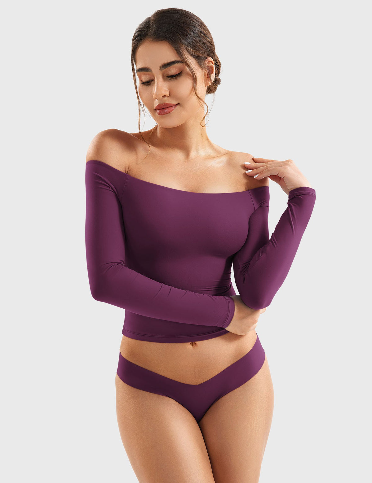 Monathic Luzlie Off-Shoulder Blouse with Elegant Style