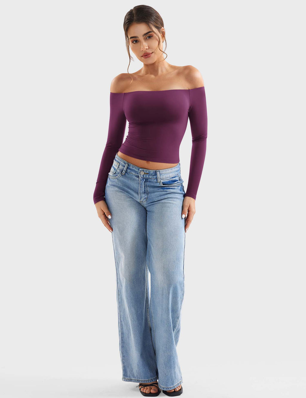 Monathic Luzlie Off-Shoulder Blouse with Elegant Style
