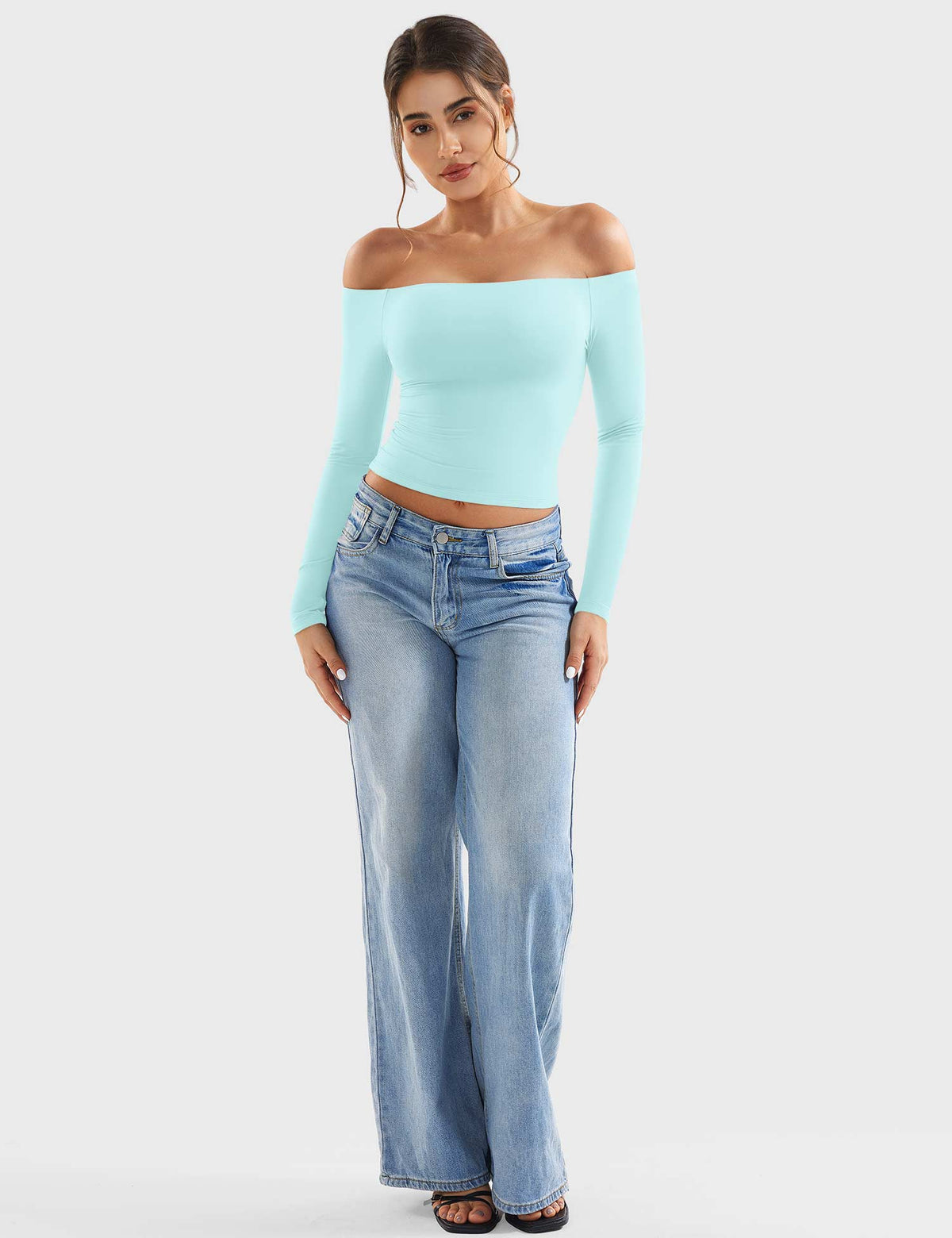 Monathic Luzlie Off-Shoulder Blouse with Elegant Style