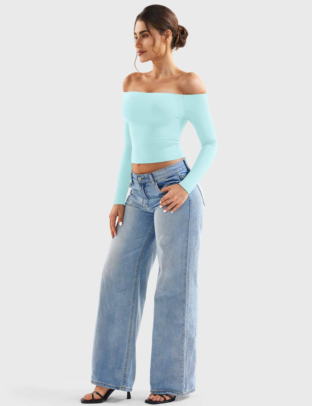 Monathic Luzlie Off-Shoulder Blouse with Elegant Style