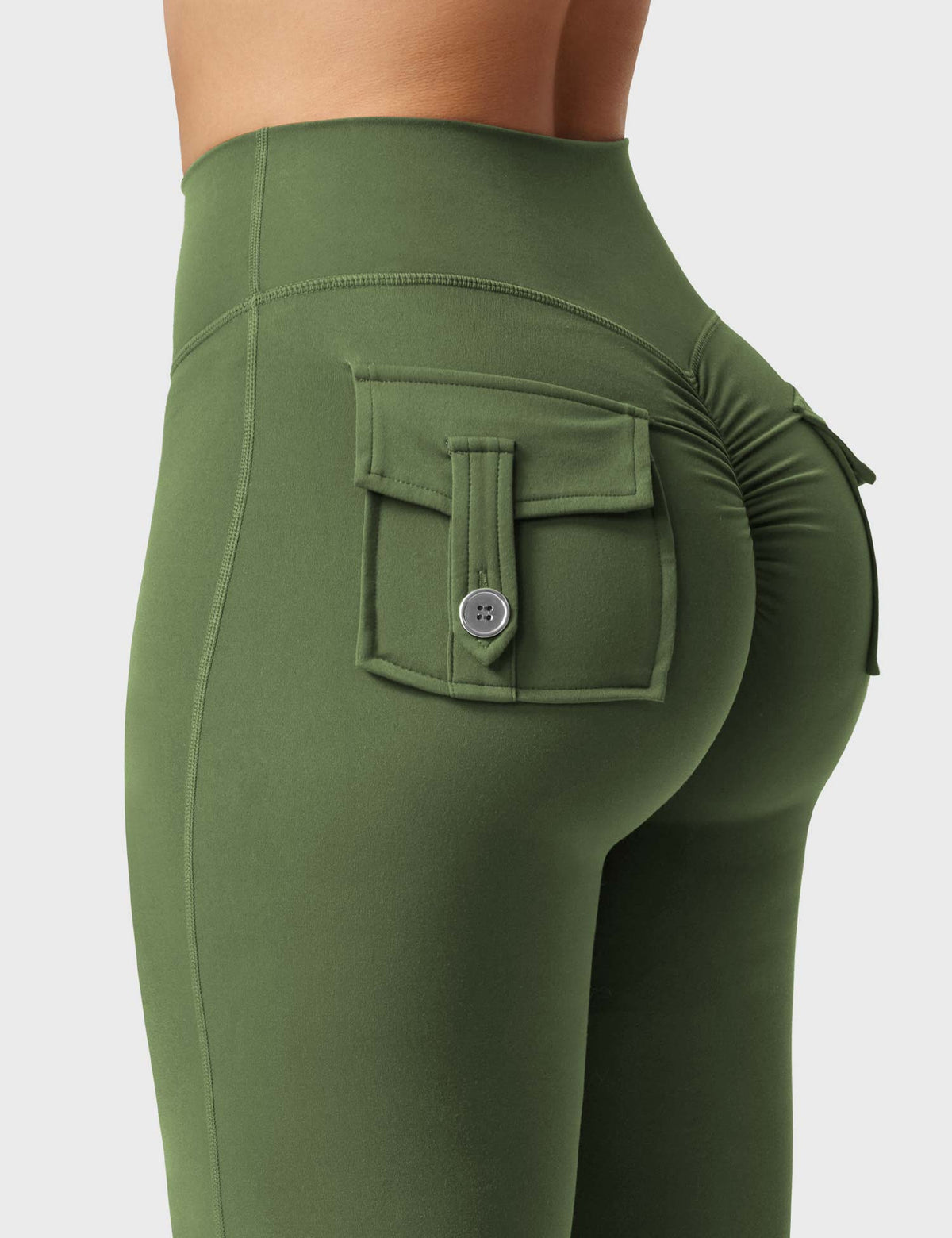 Brittany Flared Leggings with Functional Pockets