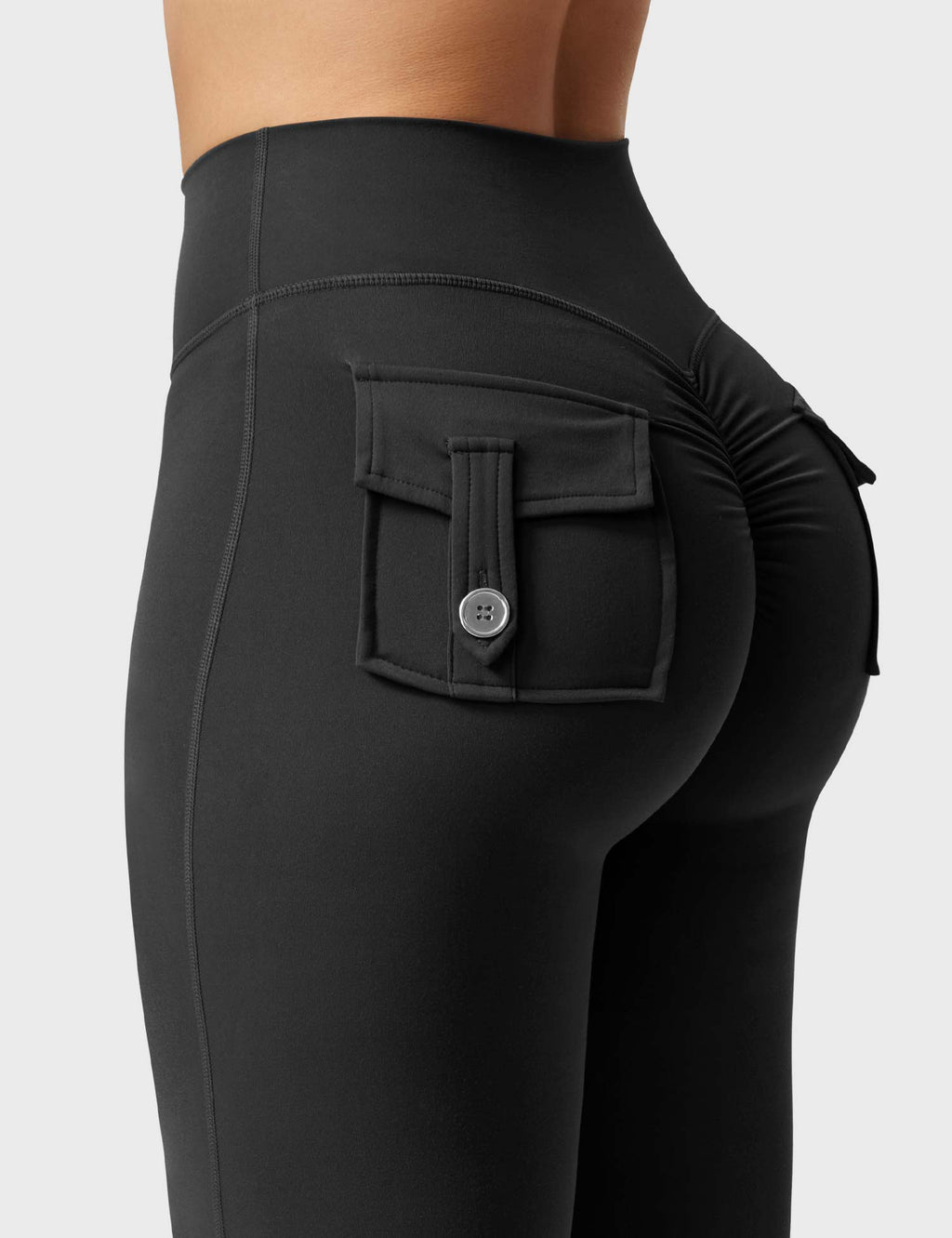 Brittany Flared Leggings with Functional Pockets