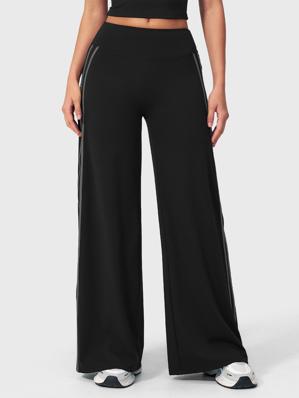 Ease Stylish Side-Stripe Straight-Leg Leggings