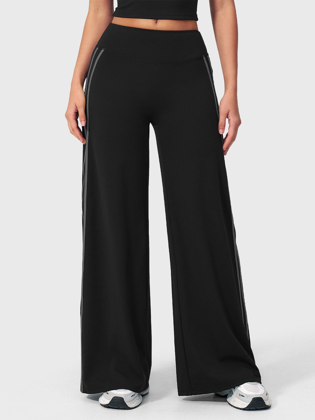 Ease Stylish Side-Stripe Straight-Leg Leggings