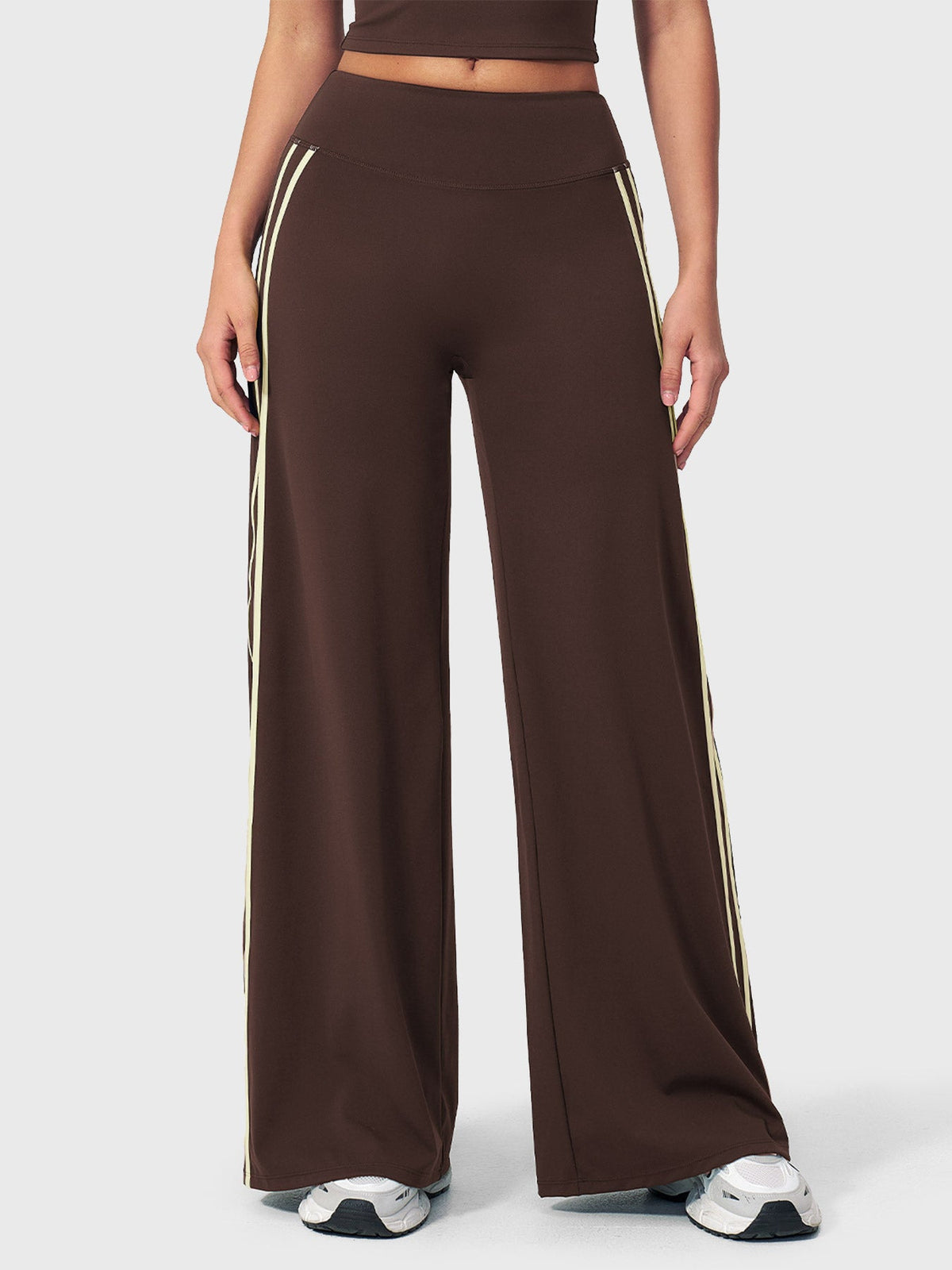Ease Stylish Side-Stripe Straight-Leg Leggings