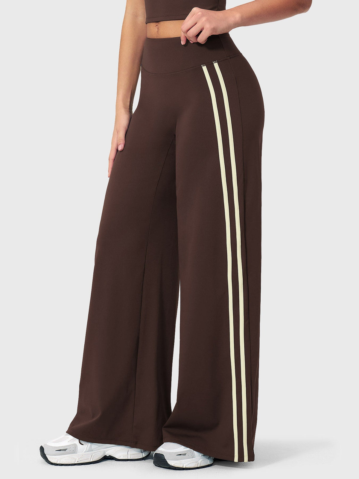 Ease Stylish Side-Stripe Straight-Leg Leggings