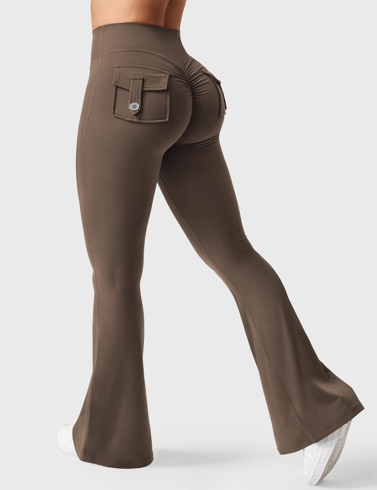 Brittany Flared Leggings with Functional Pockets