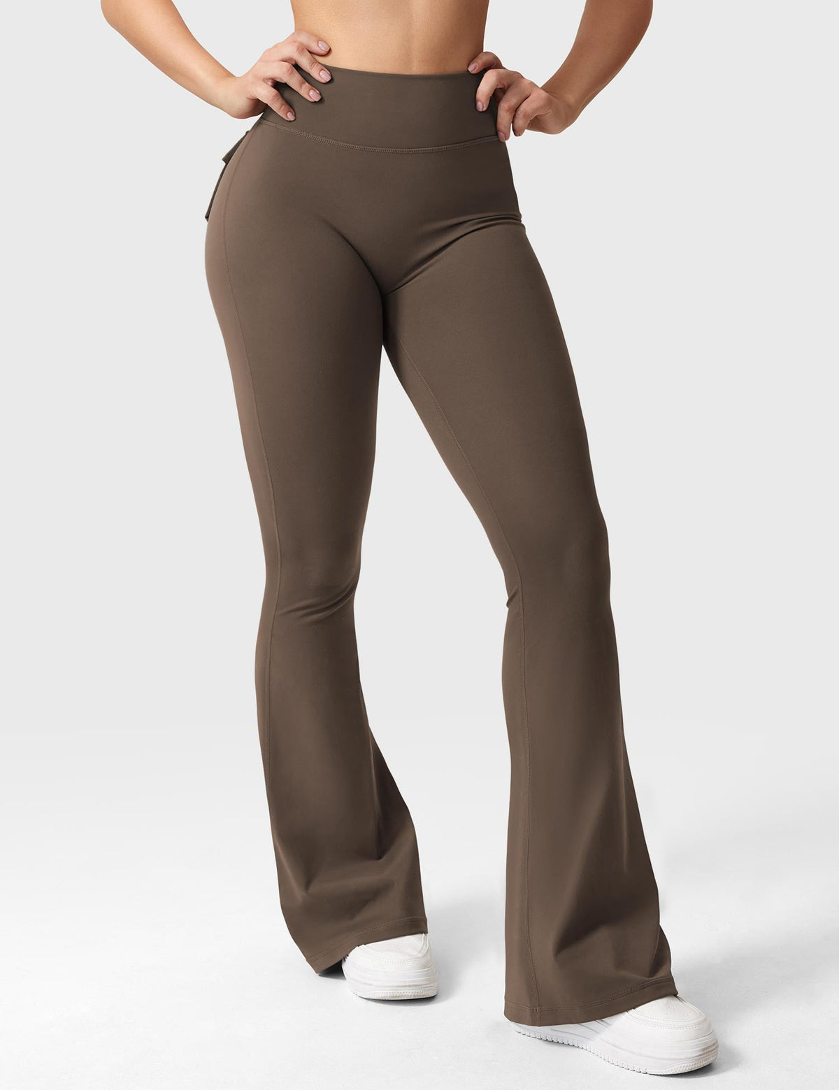 Brittany Flared Leggings with Functional Pockets