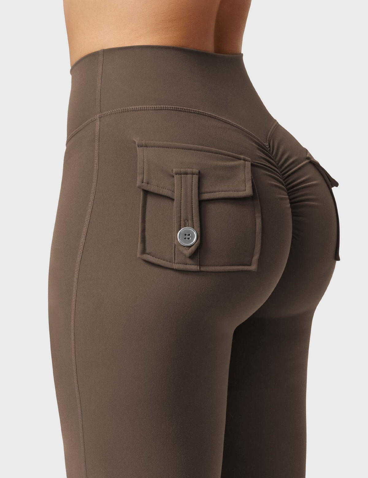 Brittany Flared Leggings with Functional Pockets