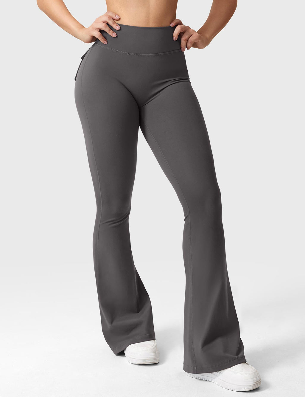 Brittany Flared Leggings with Functional Pockets