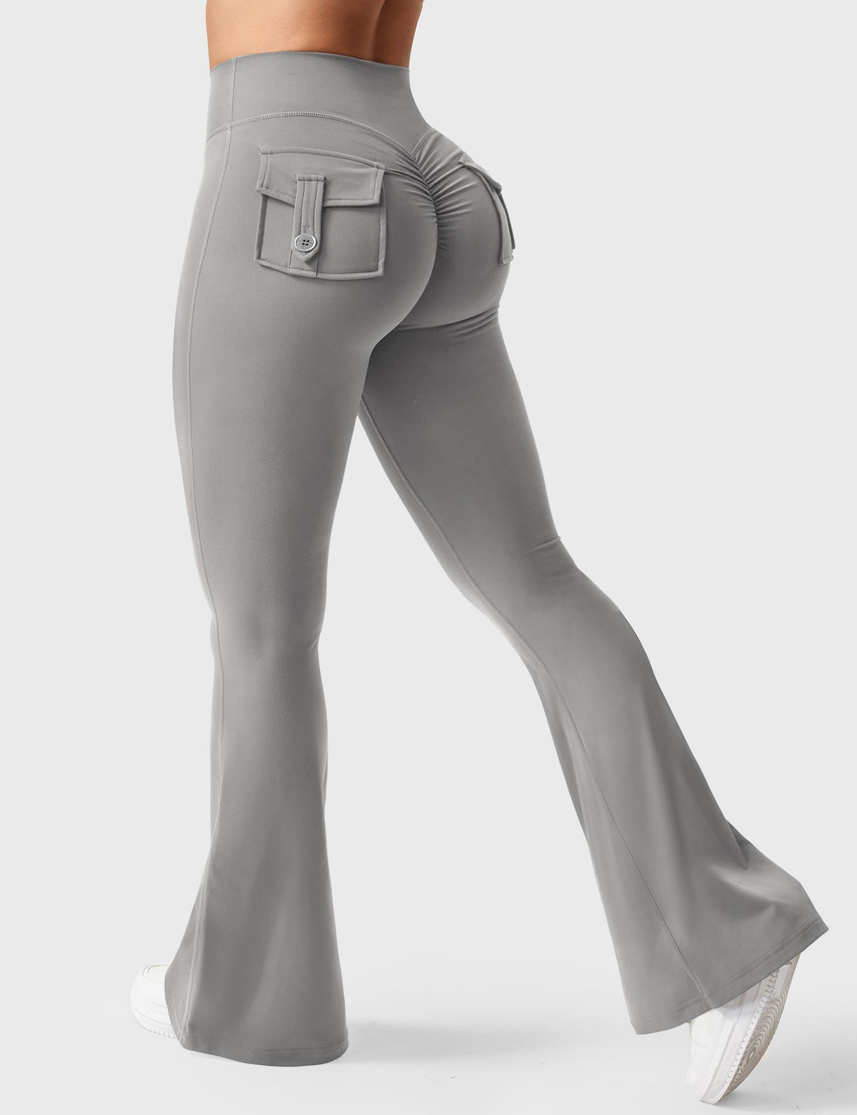 Brittany Flared Leggings with Functional Pockets