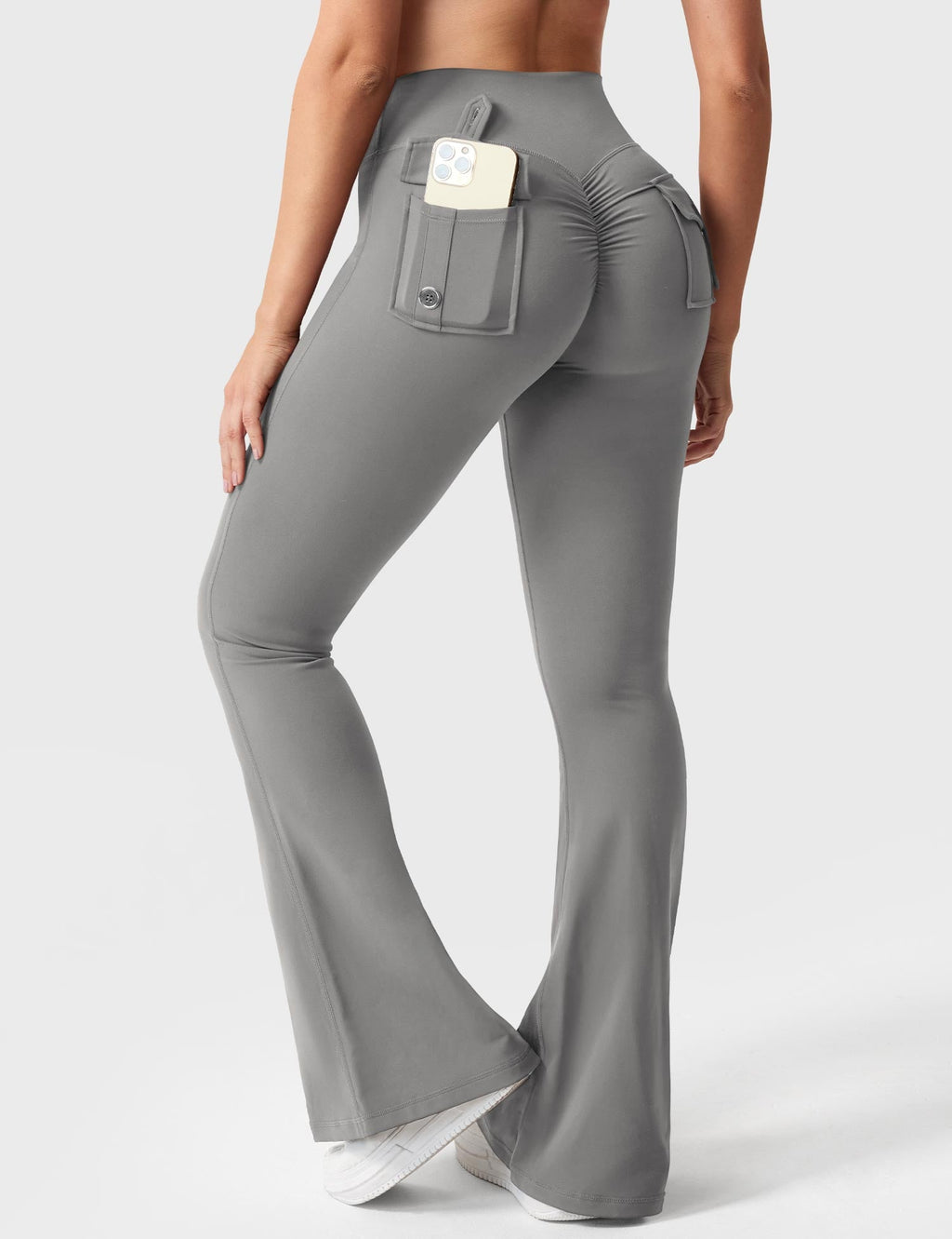 Brittany Flared Leggings with Functional Pockets