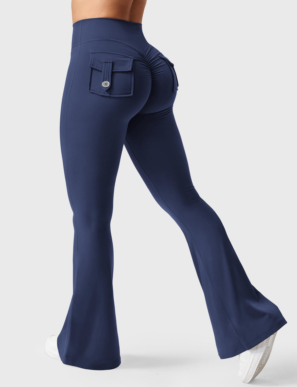 Brittany Flared Leggings with Functional Pockets