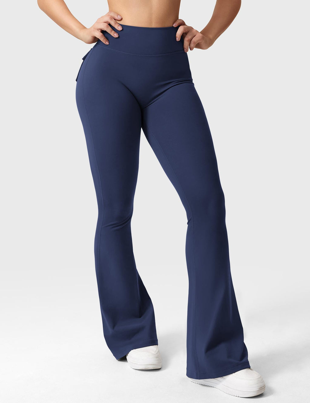 Brittany Flared Leggings with Functional Pockets