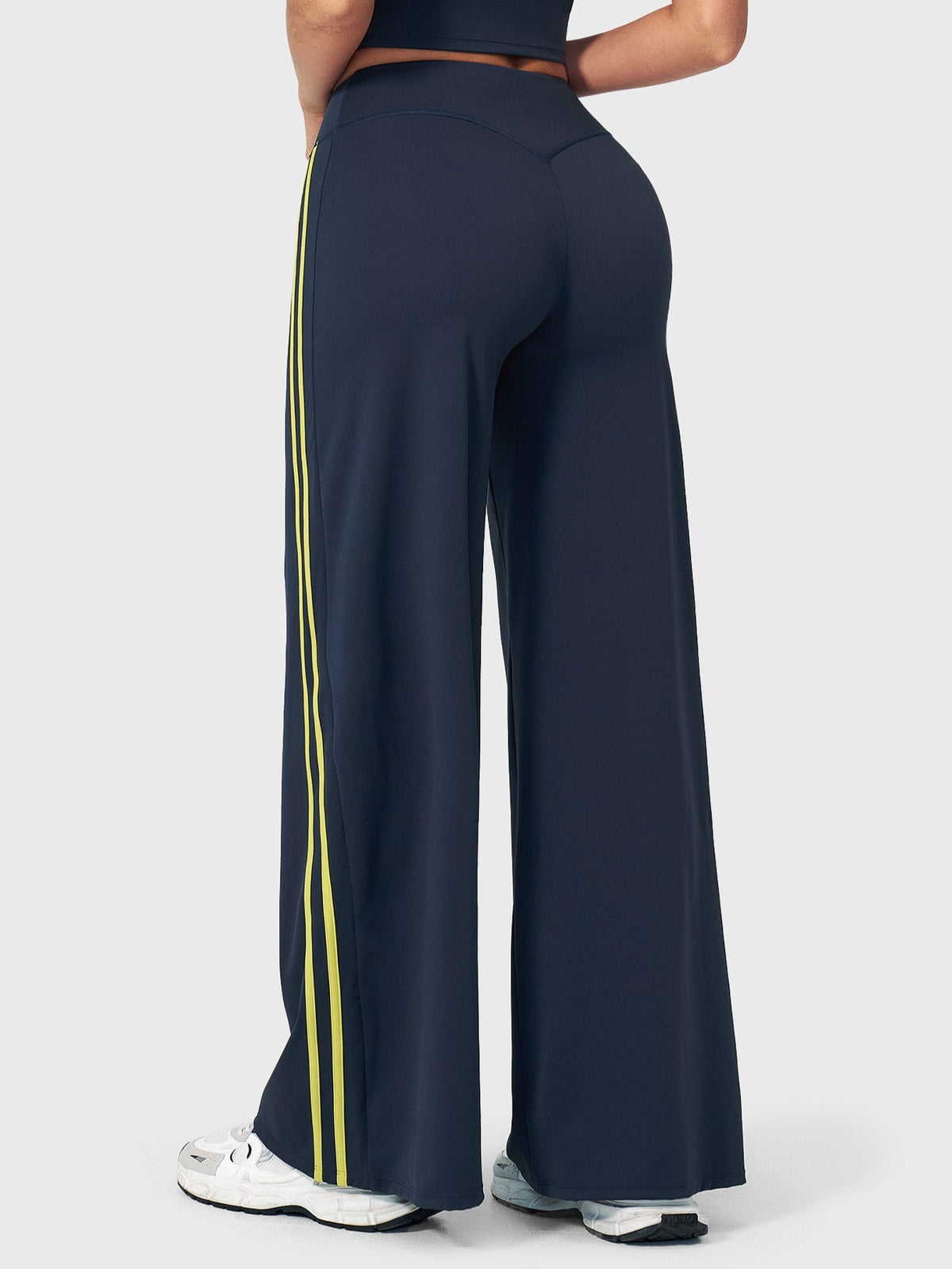 Ease Stylish Side-Stripe Straight-Leg Leggings