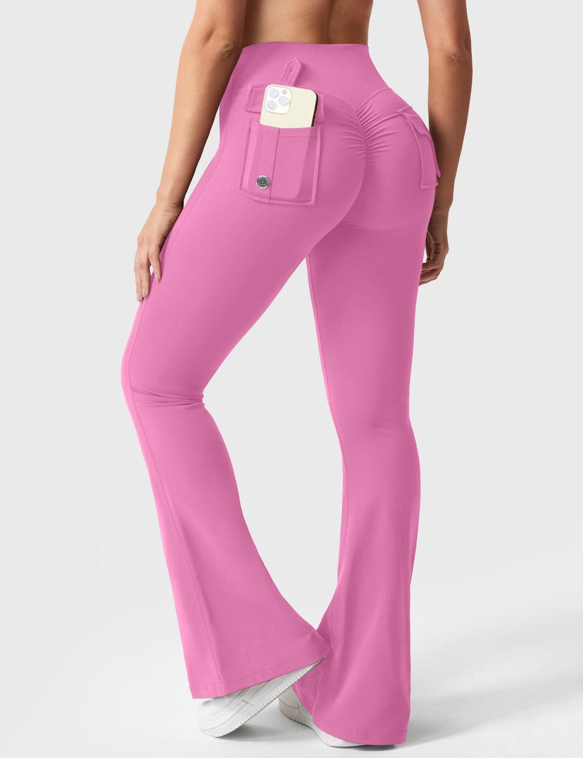 Brittany Flared Leggings with Functional Pockets