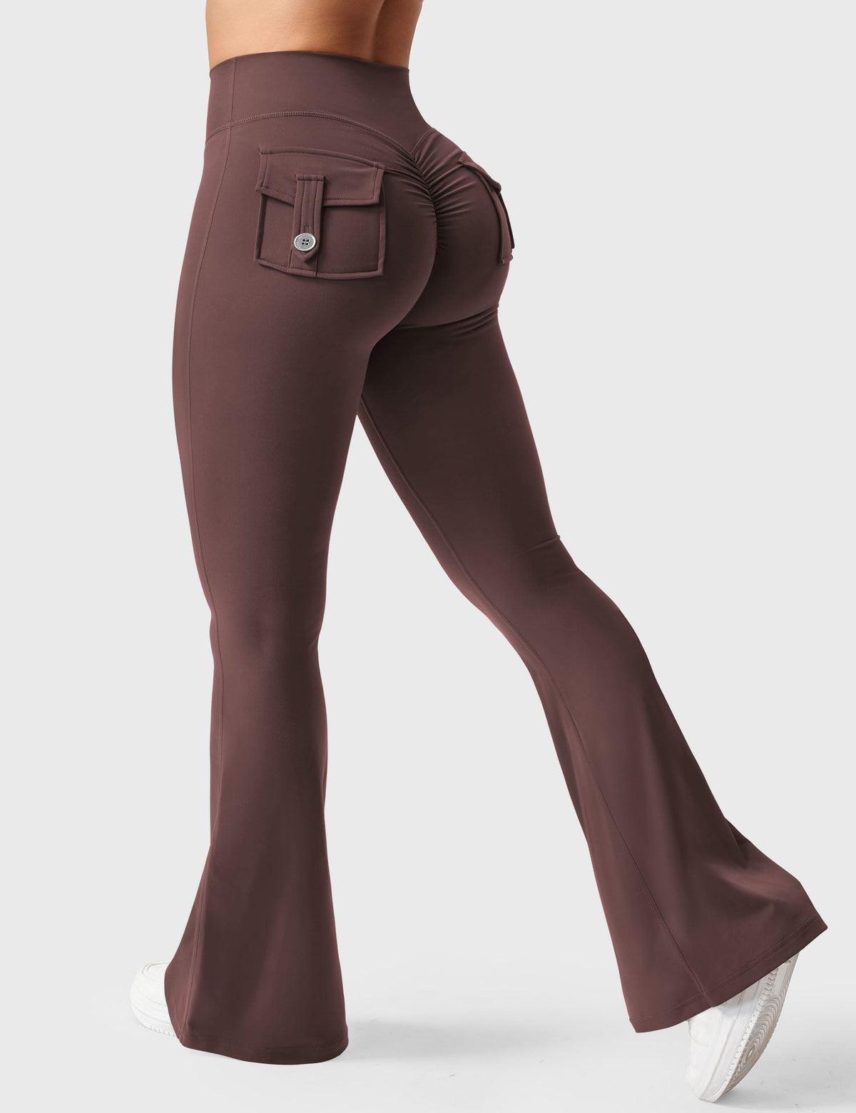 Brittany Flared Leggings with Functional Pockets
