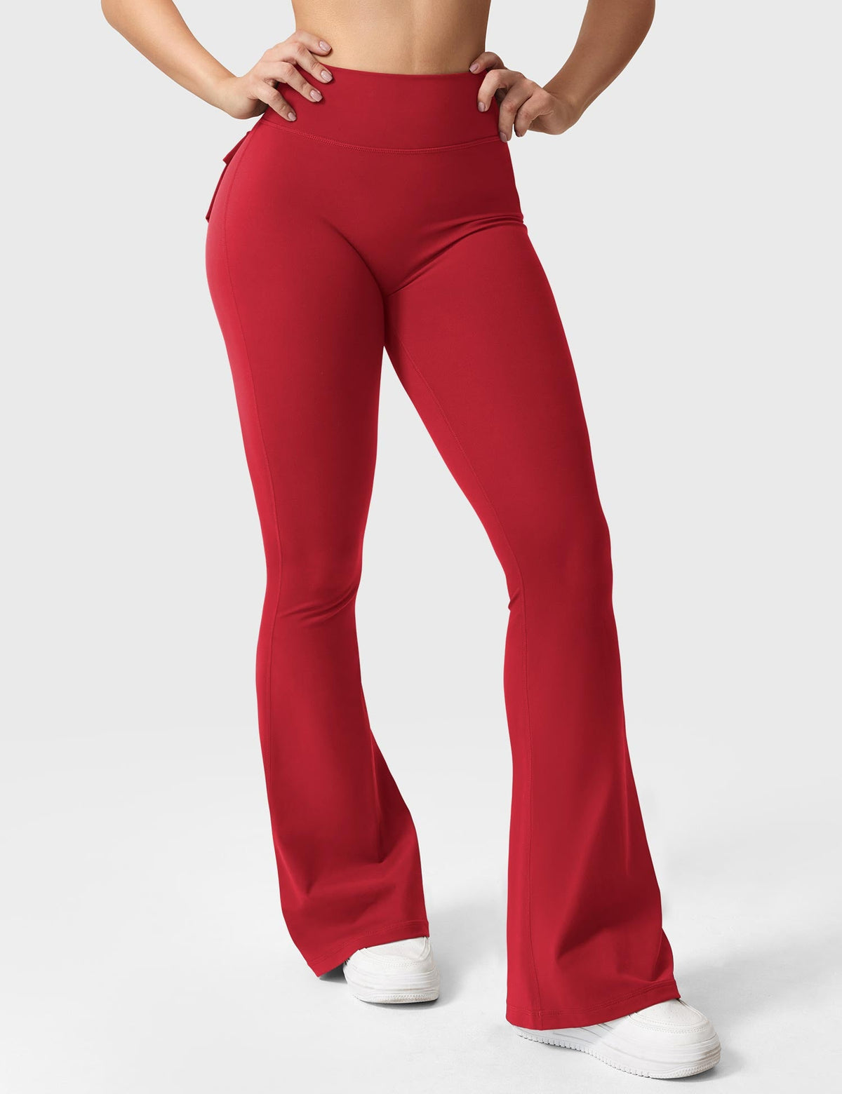 Brittany Flared Leggings with Functional Pockets