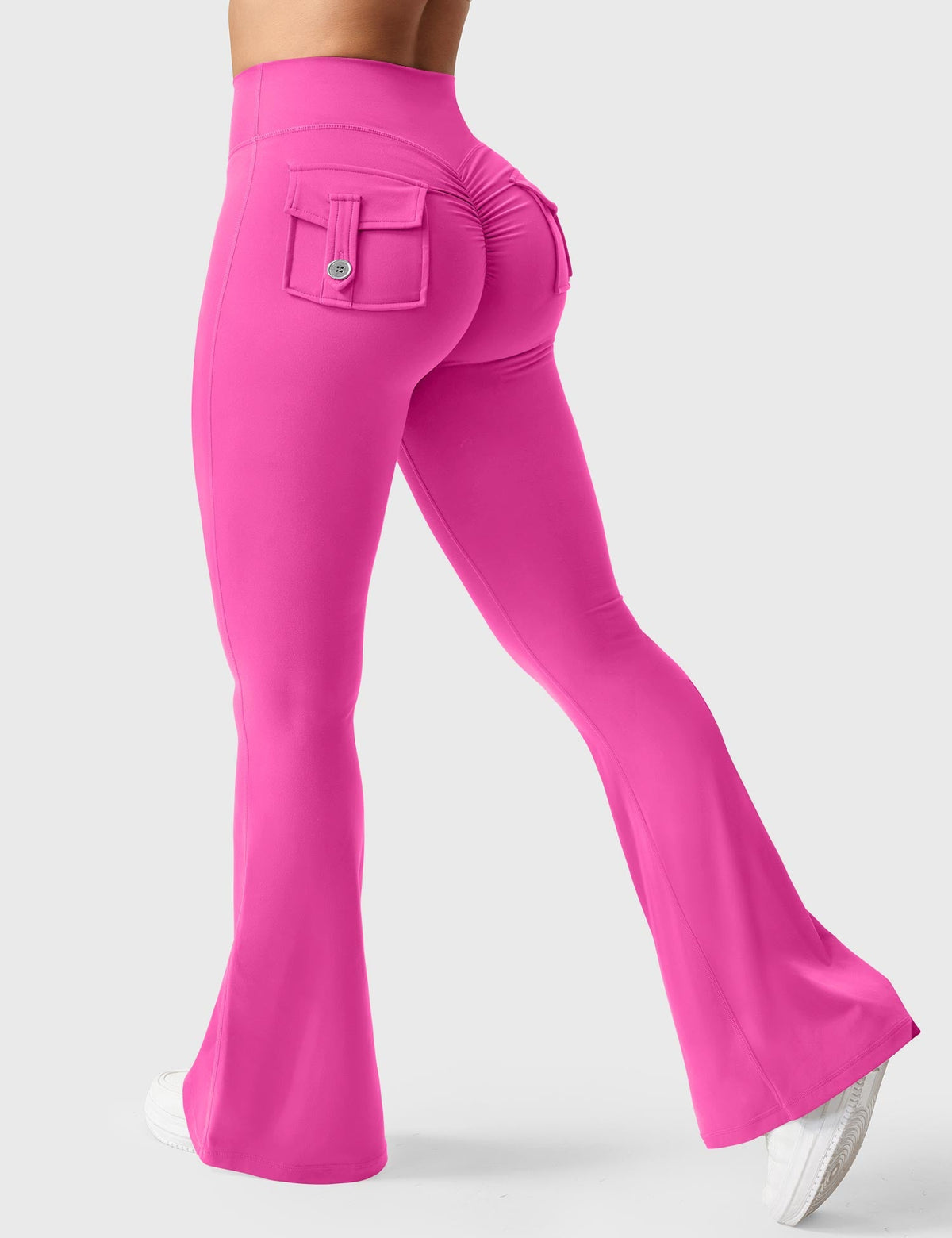 Brittany Flared Leggings with Functional Pockets