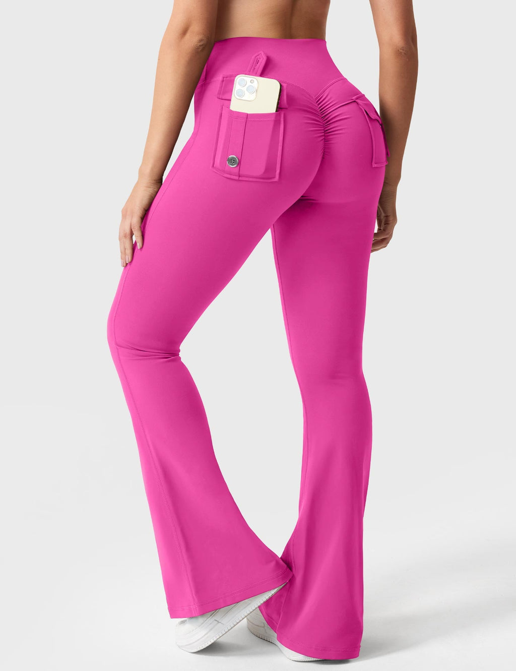 Brittany Flared Leggings with Functional Pockets