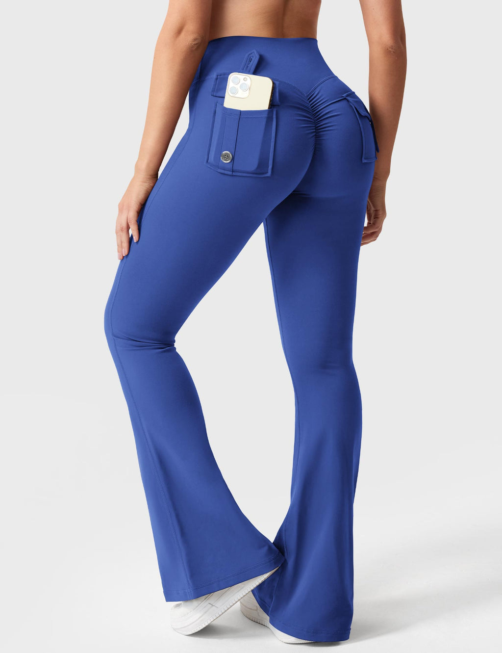 Brittany Flared Leggings with Functional Pockets