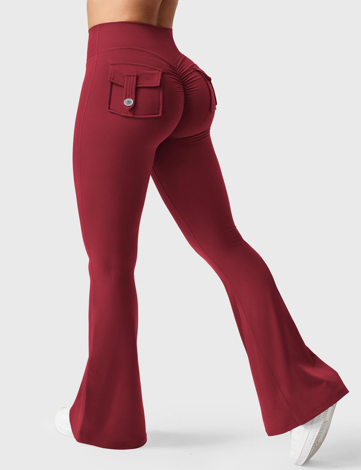 Brittany Flared Leggings with Functional Pockets