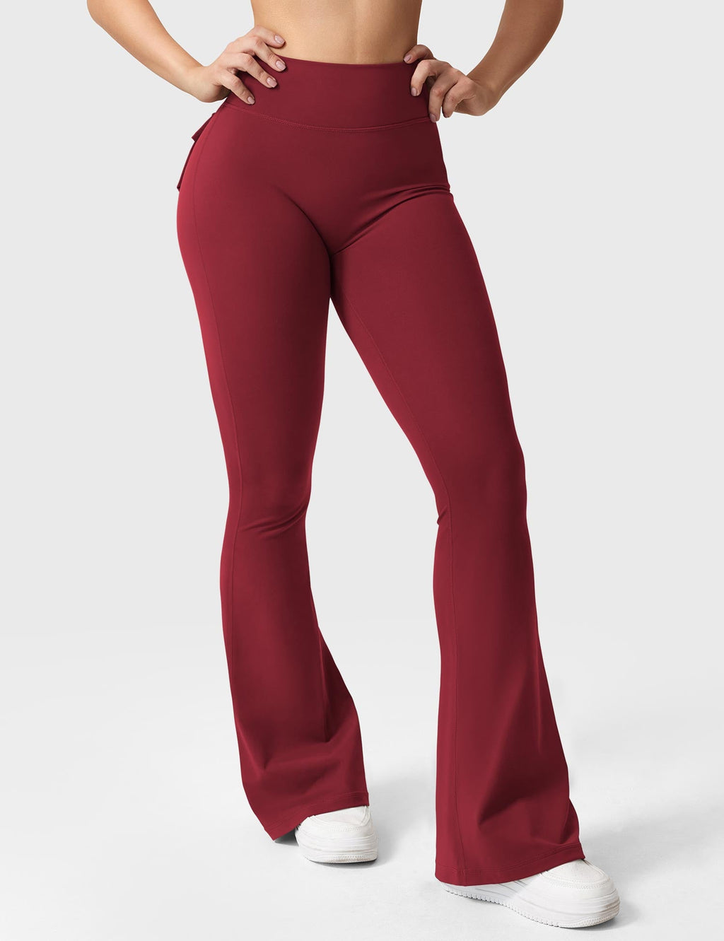 Brittany Flared Leggings with Functional Pockets