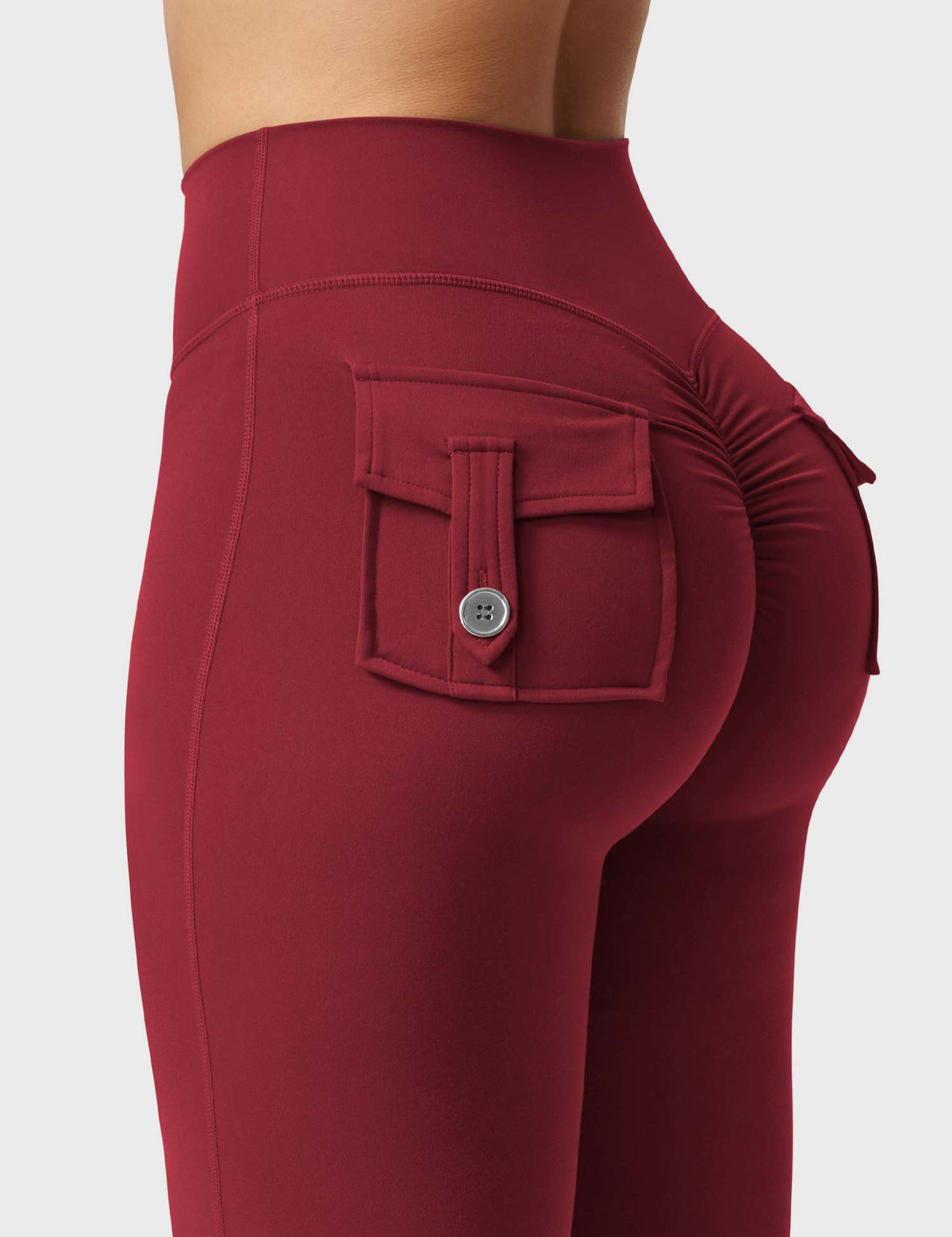 Brittany Flared Leggings with Functional Pockets