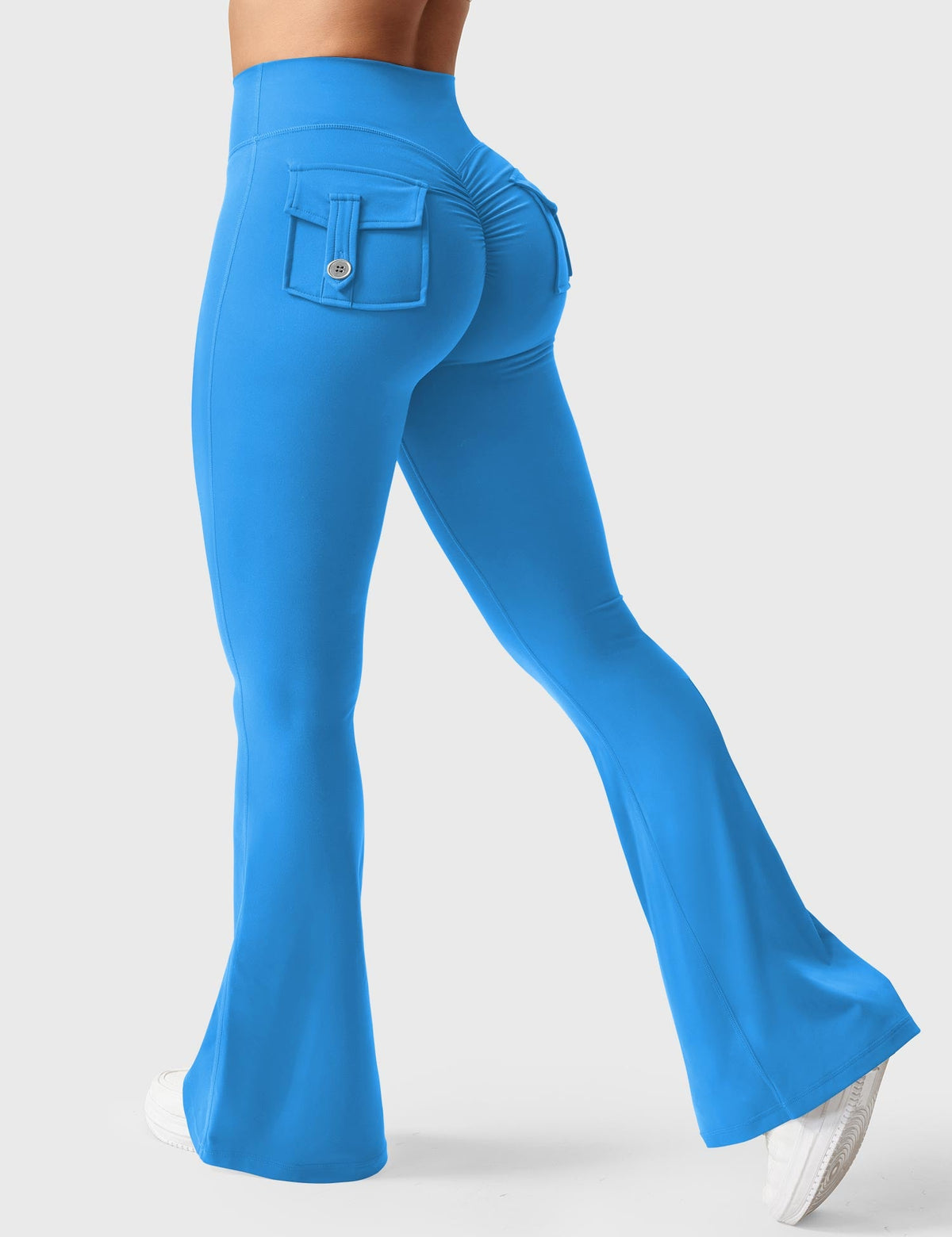 Brittany Flared Leggings with Functional Pockets