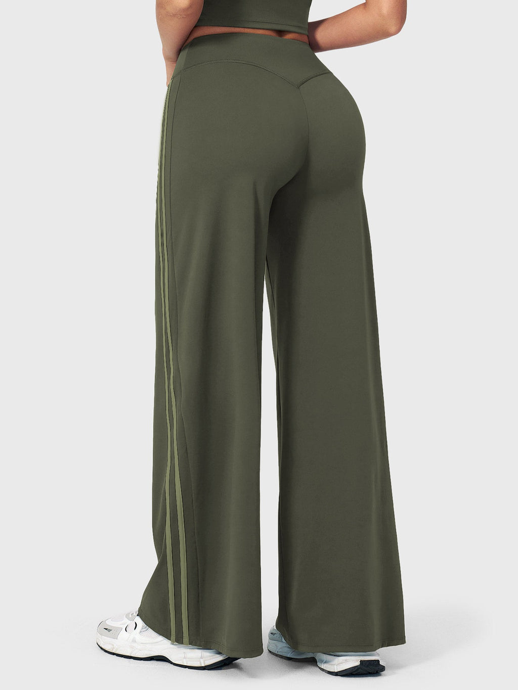 Ease Stylish Side-Stripe Straight-Leg Leggings